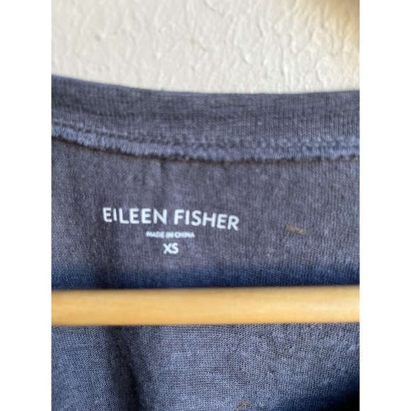 Eileen Fisher Asymmetrical Grey Linen Tunic Tank size XS NEW - Picture 4 of 7